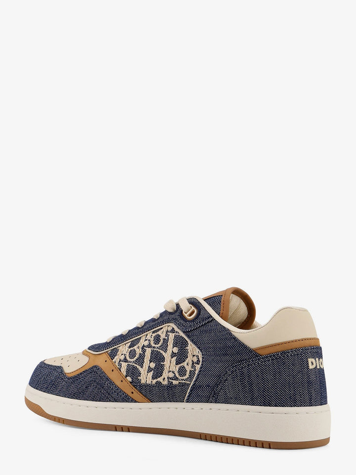 DH SN B27 Uptow denim and leather sneakers