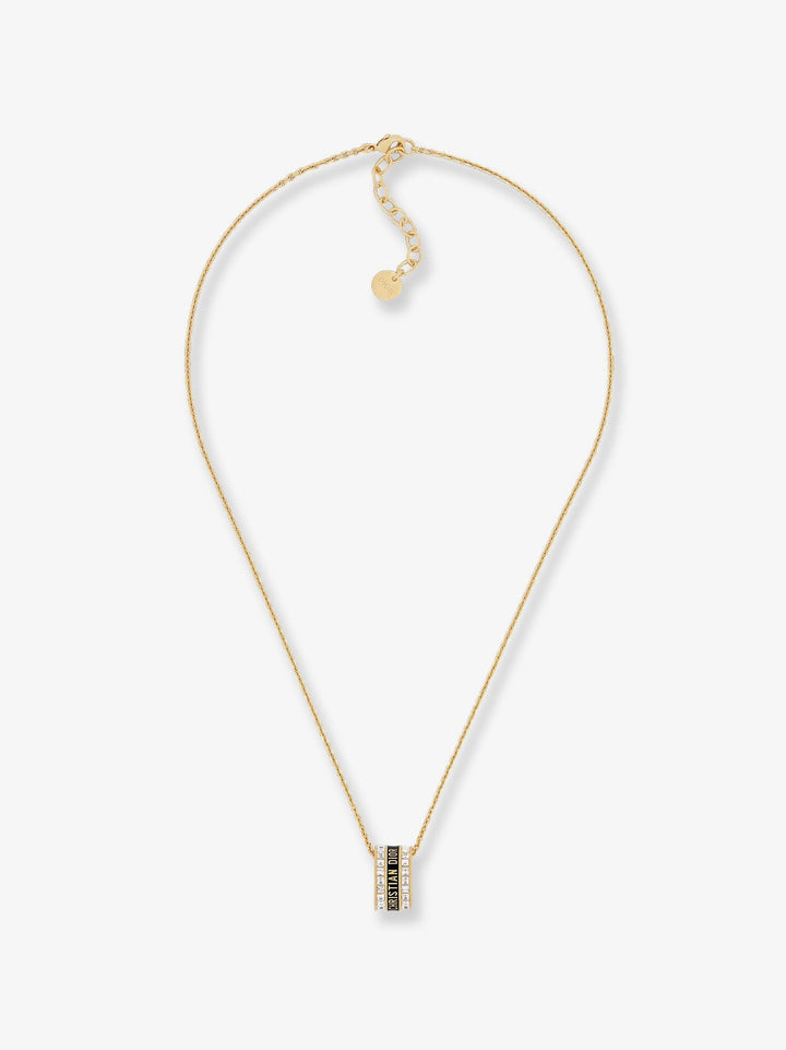 Dior Night Code brass necklace