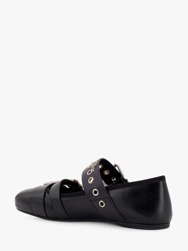 Dior punk leather ballerinas