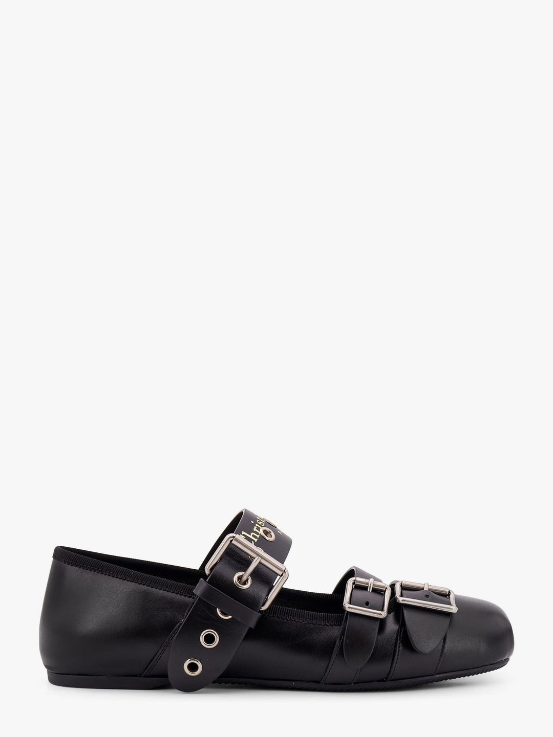 Dior punk leather ballerinas
