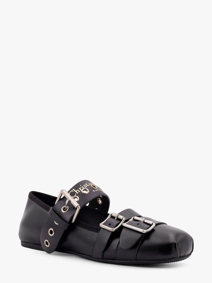 Dior punk leather ballerinas