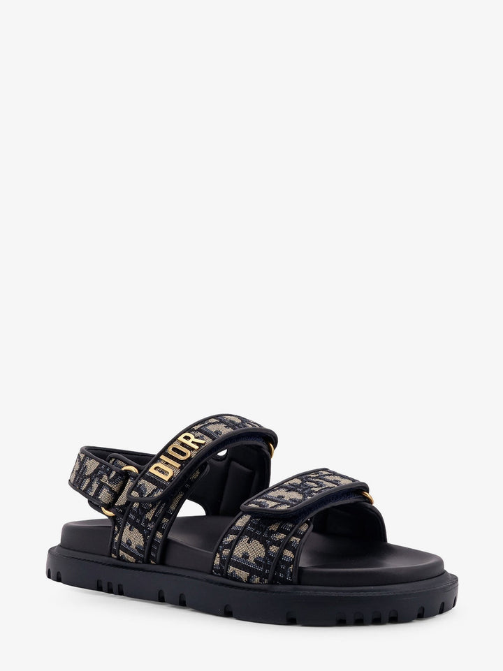 Dioract cotton sandals with Dior Oblique motif