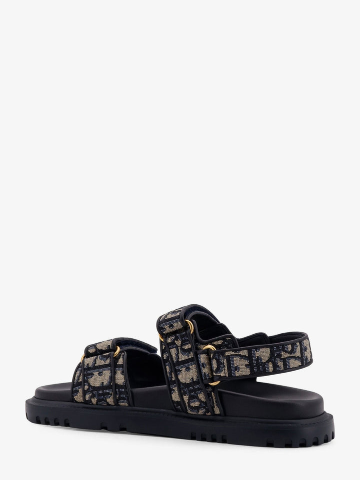 Dioract cotton sandals with Dior Oblique motif