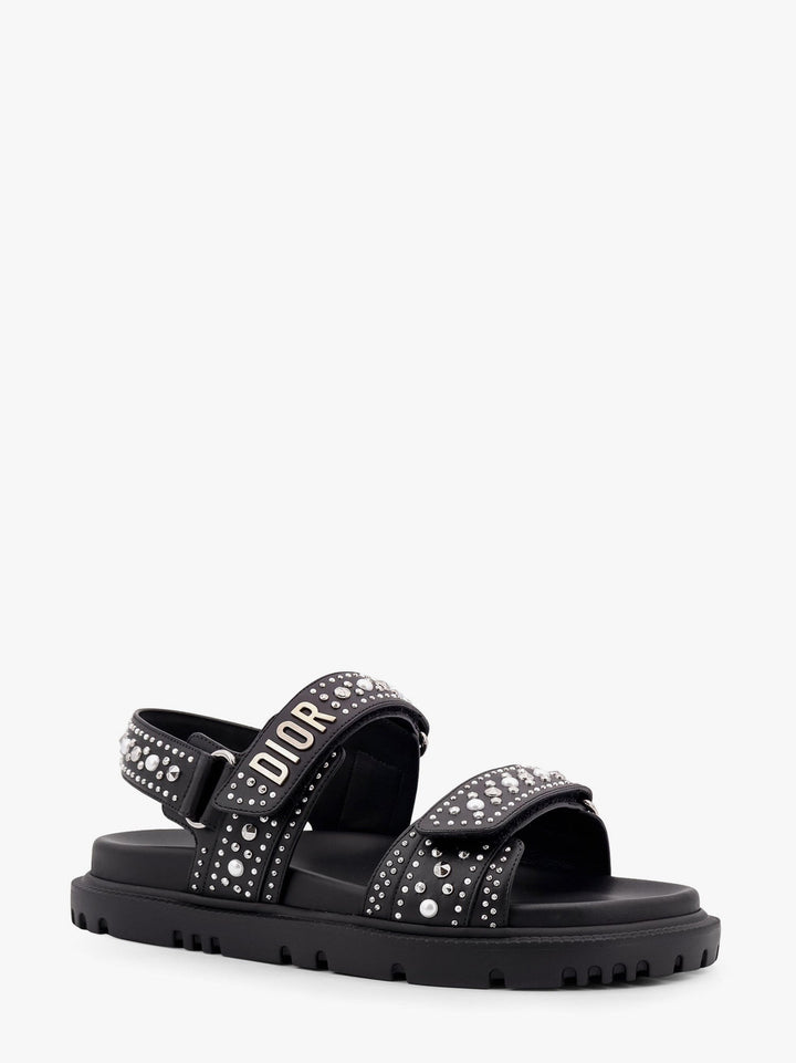 Dioract leather sandal with studs