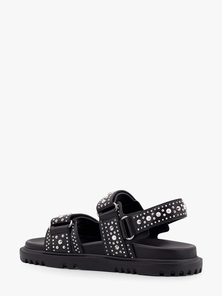 Dioract leather sandal with studs