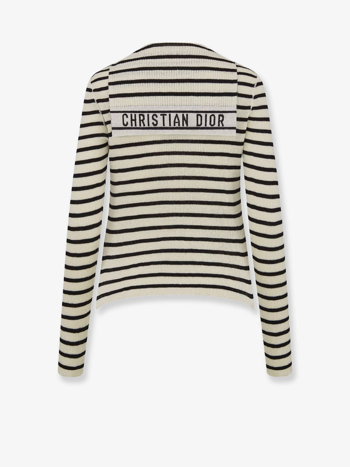 Dioriviera striped linen and silk sweater