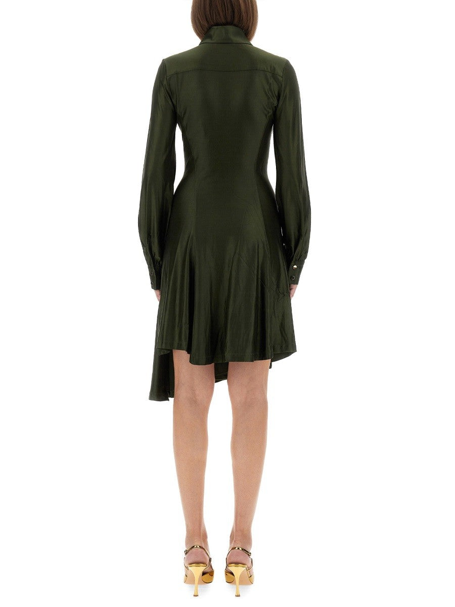 DRAPED JERSEY MINI DRESS