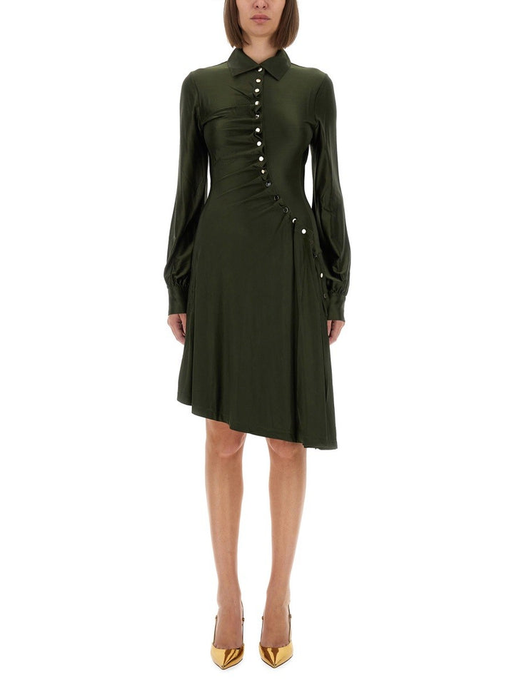 DRAPED JERSEY MINI DRESS