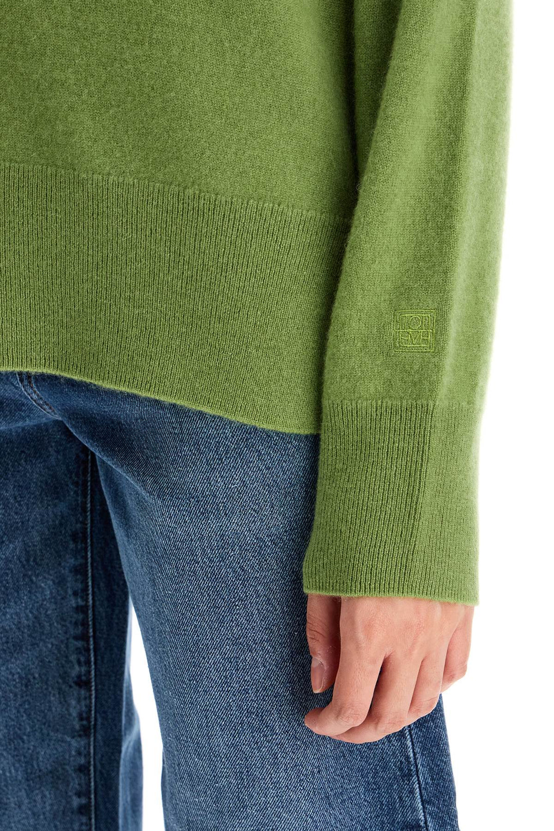 Toteme Crew Neck Cashmere Knit   Green