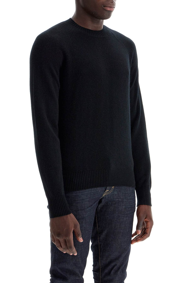 Tom Ford Crewneck Wool And Cashmere Pul   Black