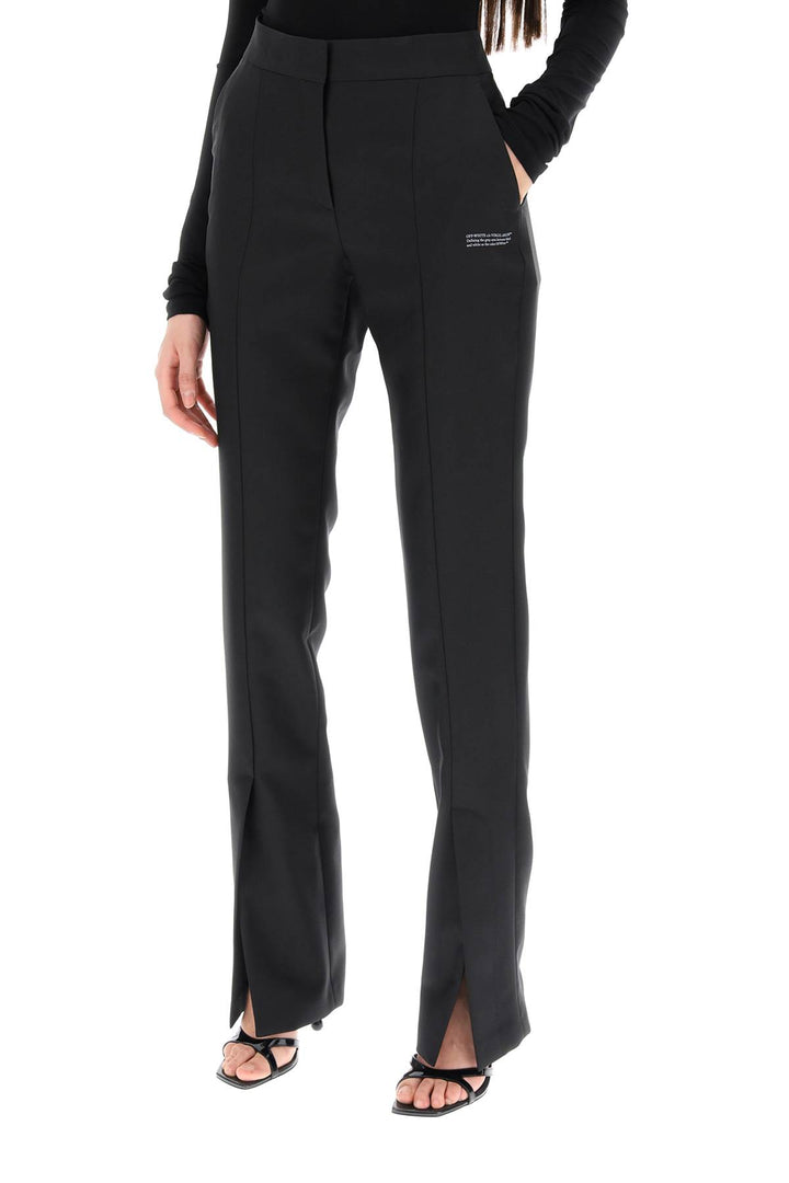 Off White Corporate Tailoring Pants   Black