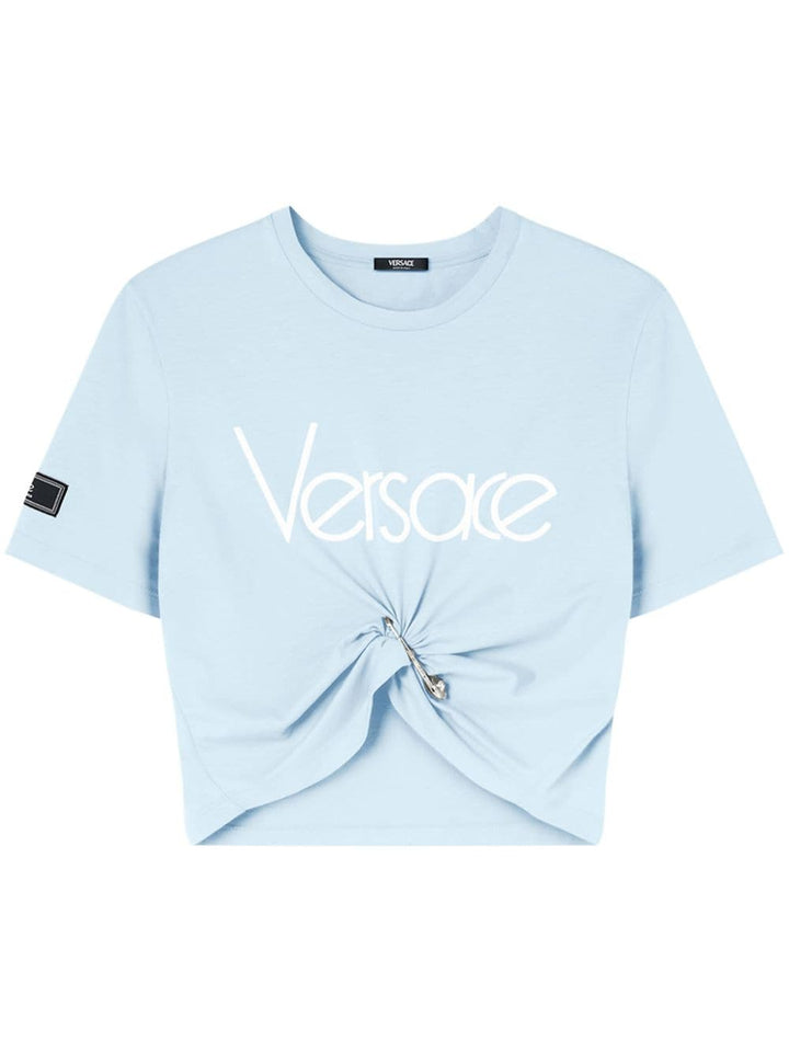 Versace T Shirts And Polos Clear Blue