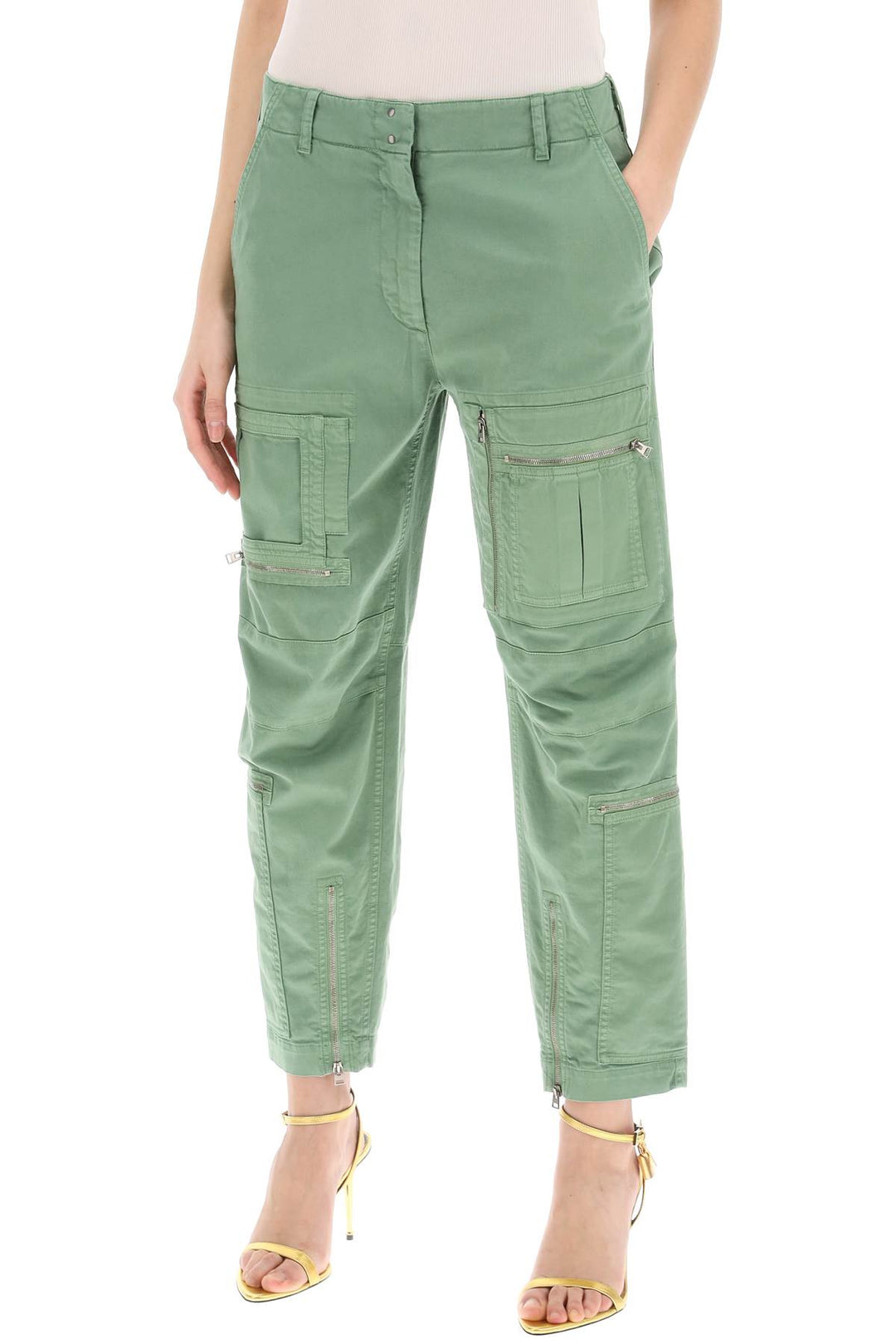 Tom Ford Tapered Cargo Pants   Verde