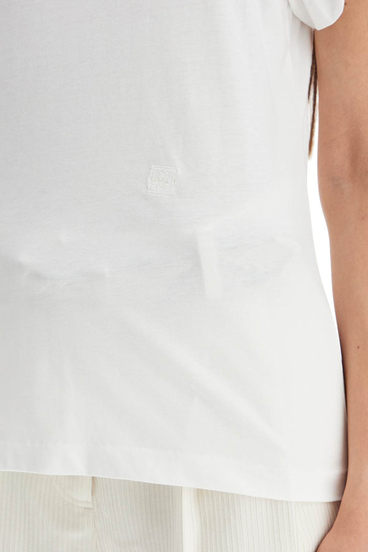 Toteme Curved Seam T Shirt   White