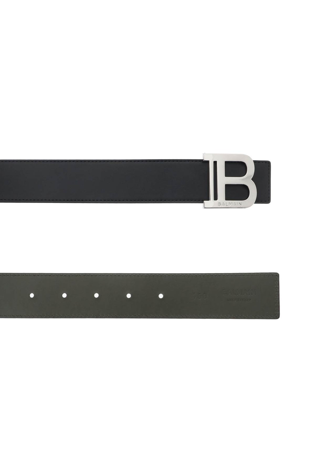Balmain Reversibile B Belt   Black