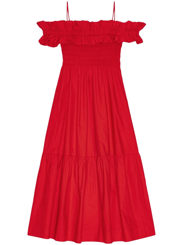 Ganni Dresses Red