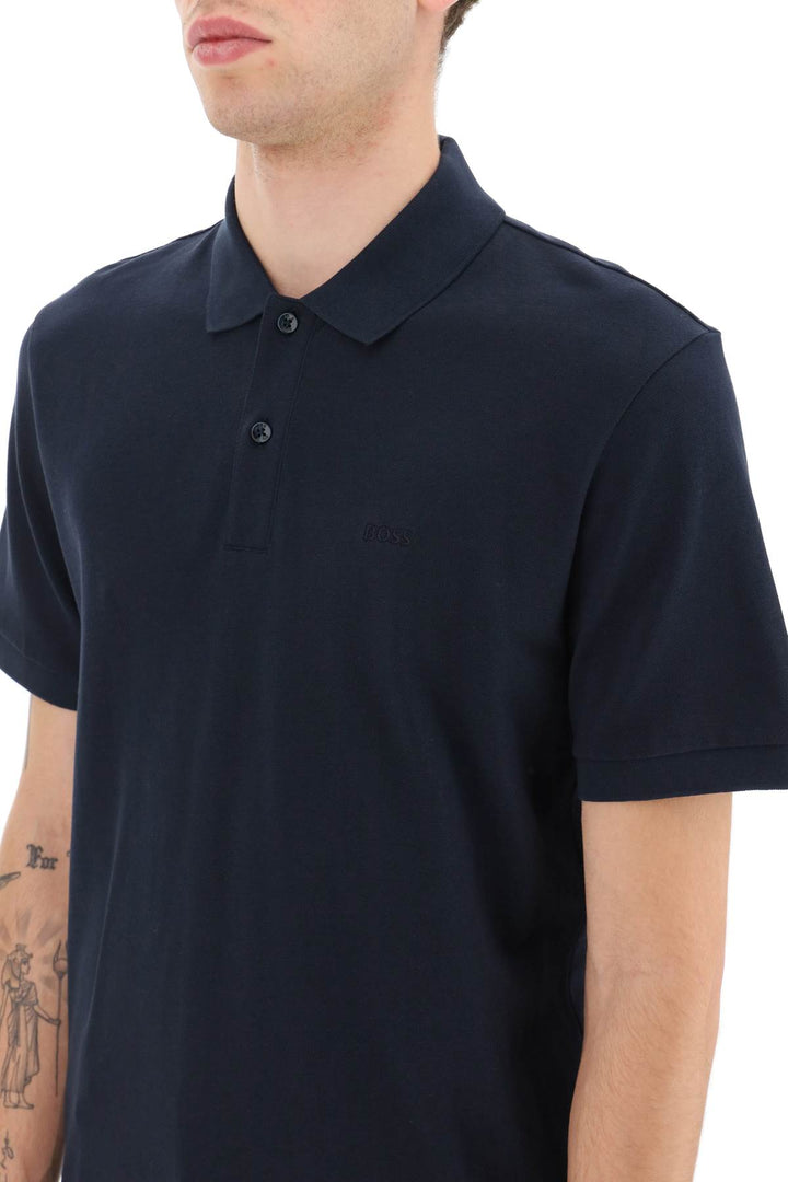Boss Organic Cotton Polo Shirt   Blu