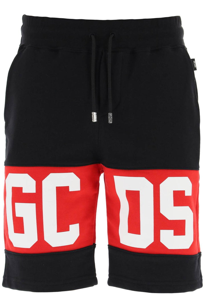 Gcds Sweatshorts With Logo Bands   Black