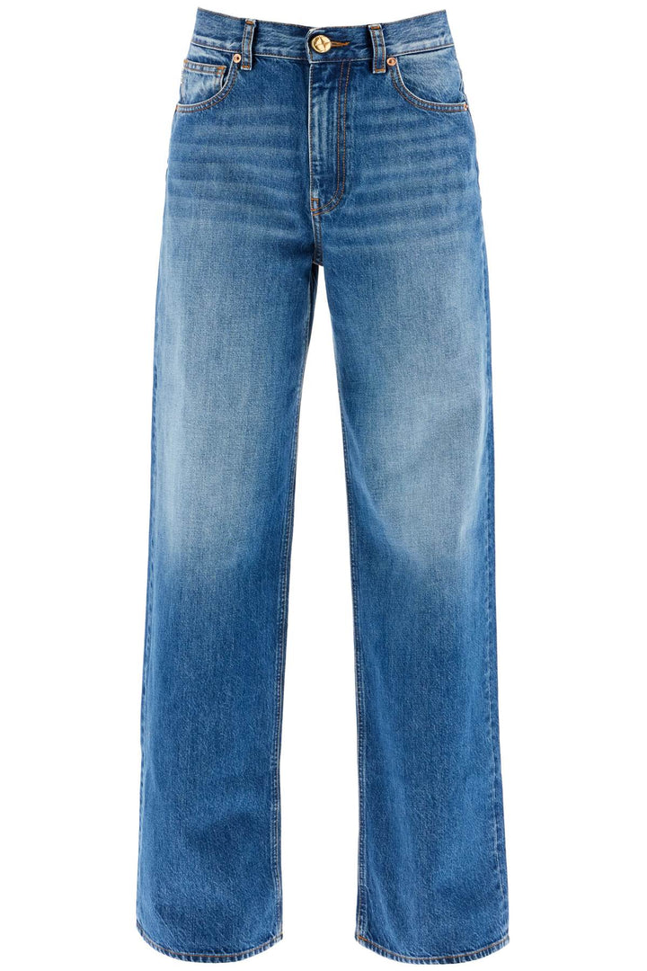 Blaze Milano Wide Leg Jeans In Narida Sapphire Java Style   Blue