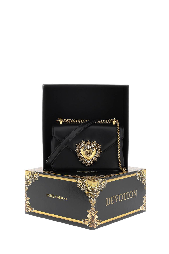 Dolce & Gabbana Devotion Shoulder Bag   Black