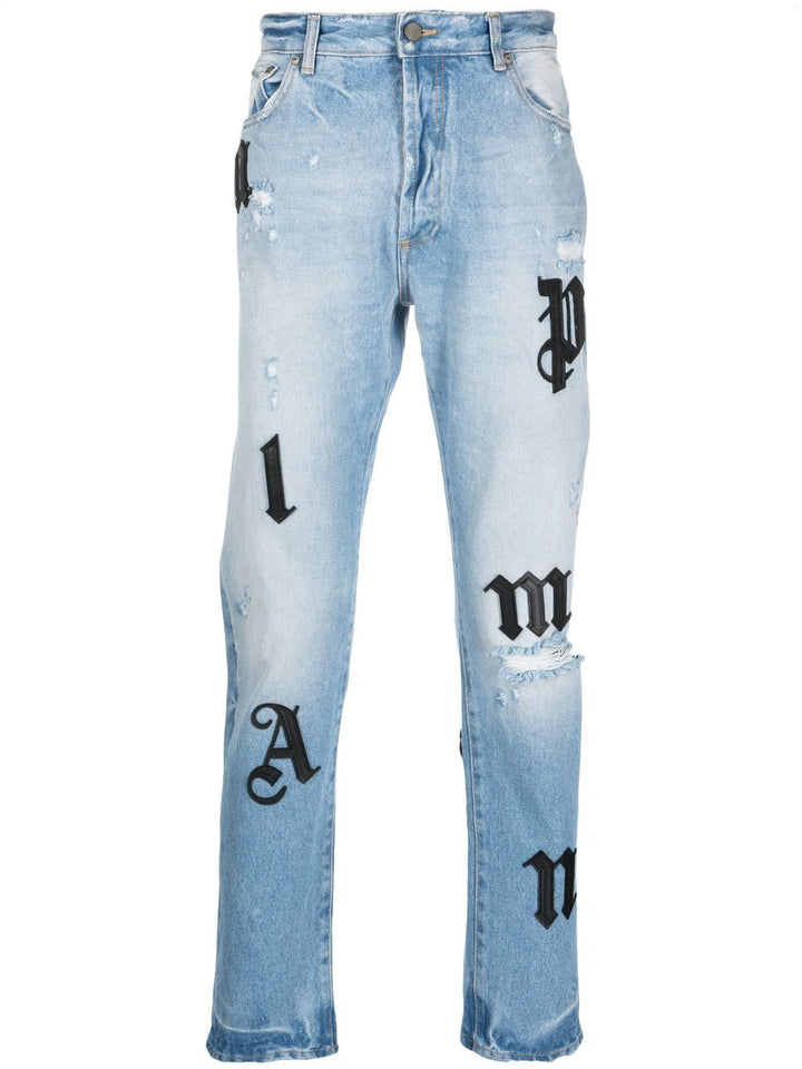 Palm Angels Jeans Clear Blue