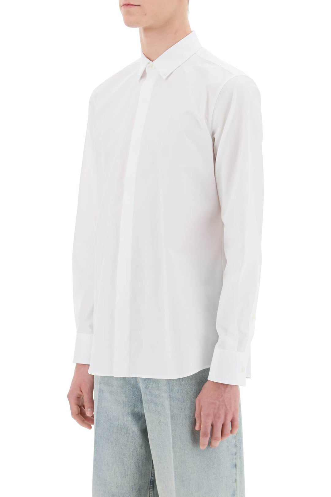 Valentino Garavani Rockstud Unlimited Slim Fit Shirt   Bianco
