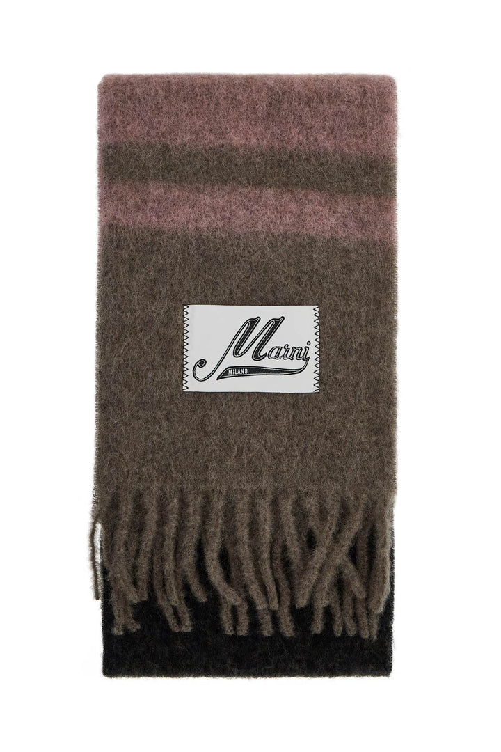 Marni Mohair Scarf For Stylish   Brown