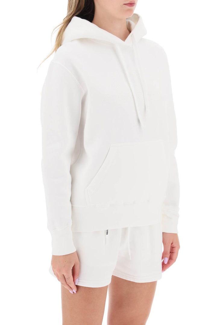 Autry Hoodie With Logo Embroidery   Bianco