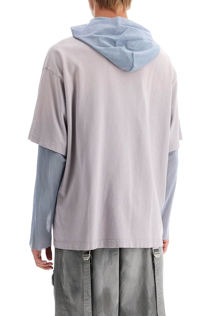 Acne Studios Printed Hoodie T Shirt With   Neutral