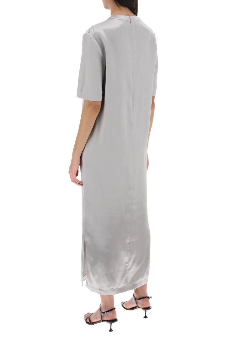 Loulou Studio Replace With Double Quotesilk Maxi Dress Tuga   Grey
