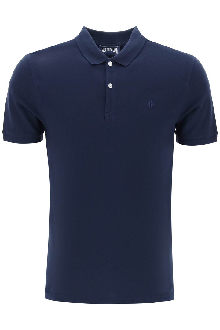 Vilebrequin Regular Fit Cotton Polo Shirt   Blu