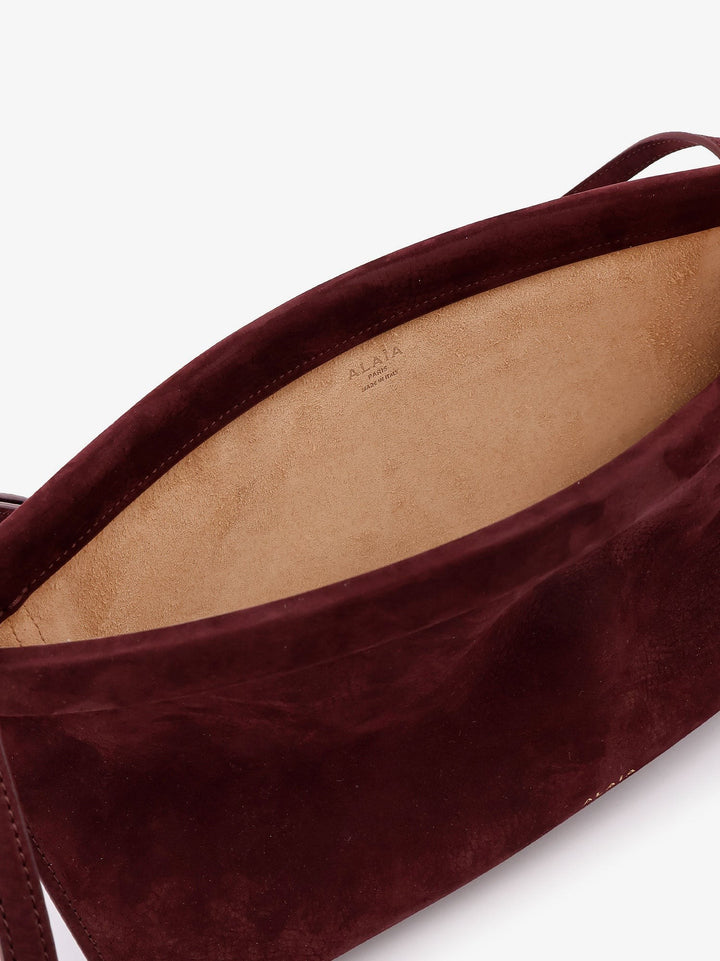 East West Medium suede shoulder bag