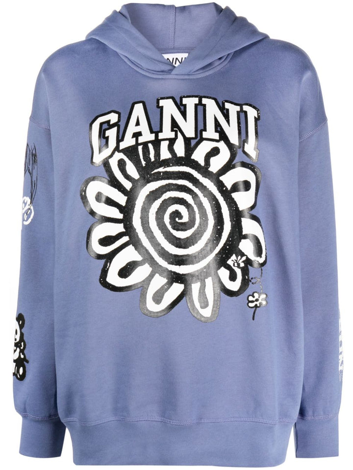 Ganni Sweaters Blue