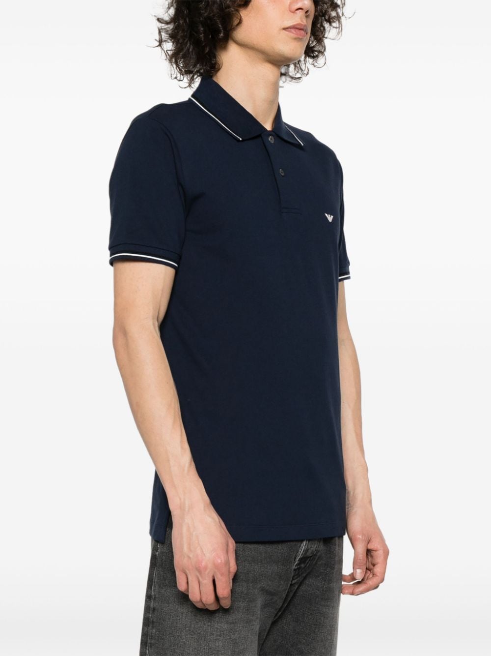 Emporio Armani T Shirts And Polos Blue