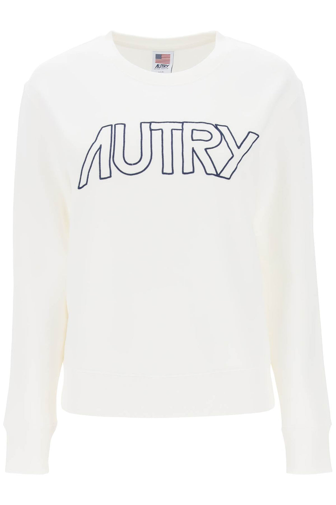 Autry Embroidered Logo Sweatshirt   Bianco