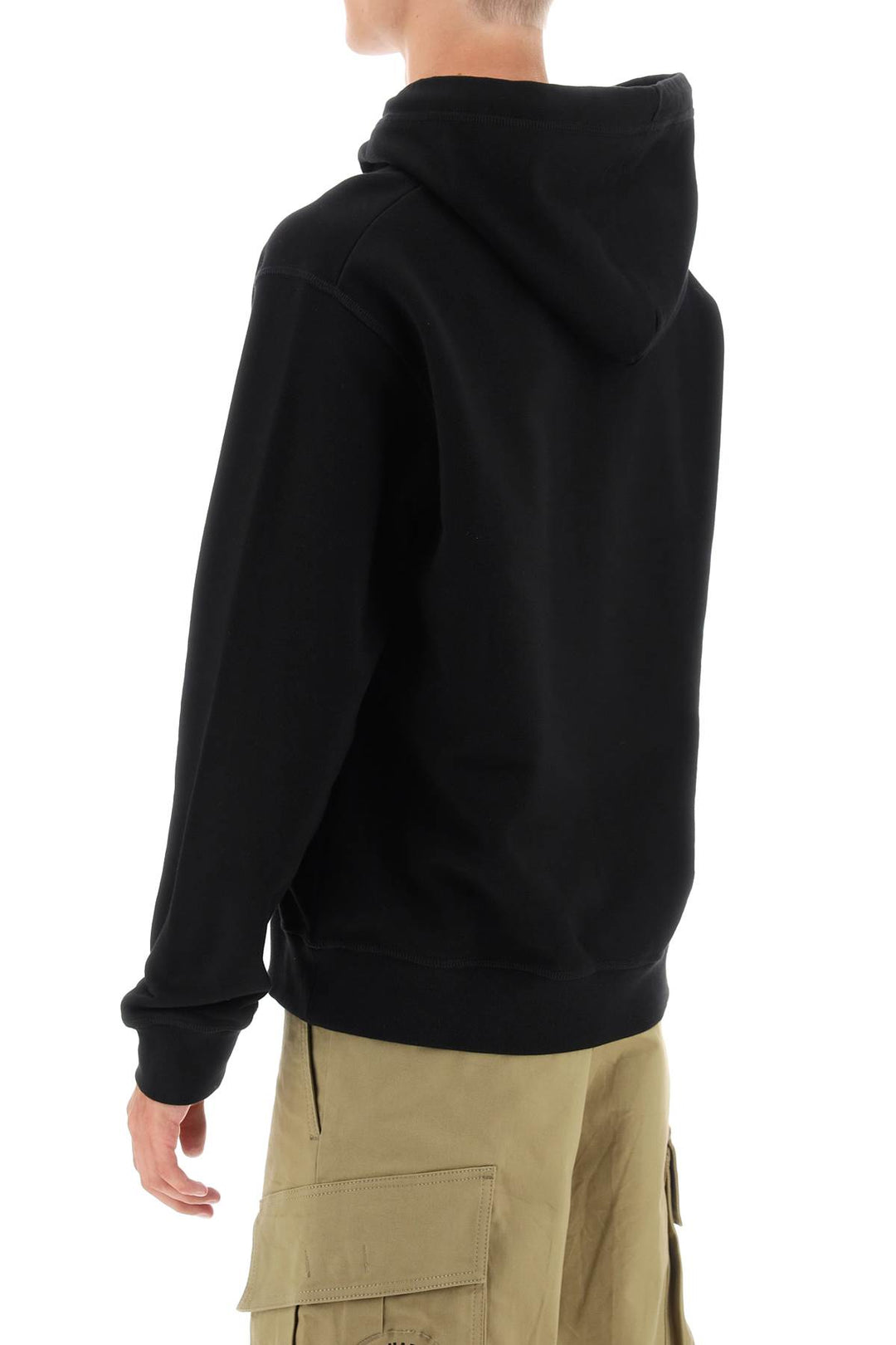 Dsquared2 Cool Fit Hoodie With Print   Nero