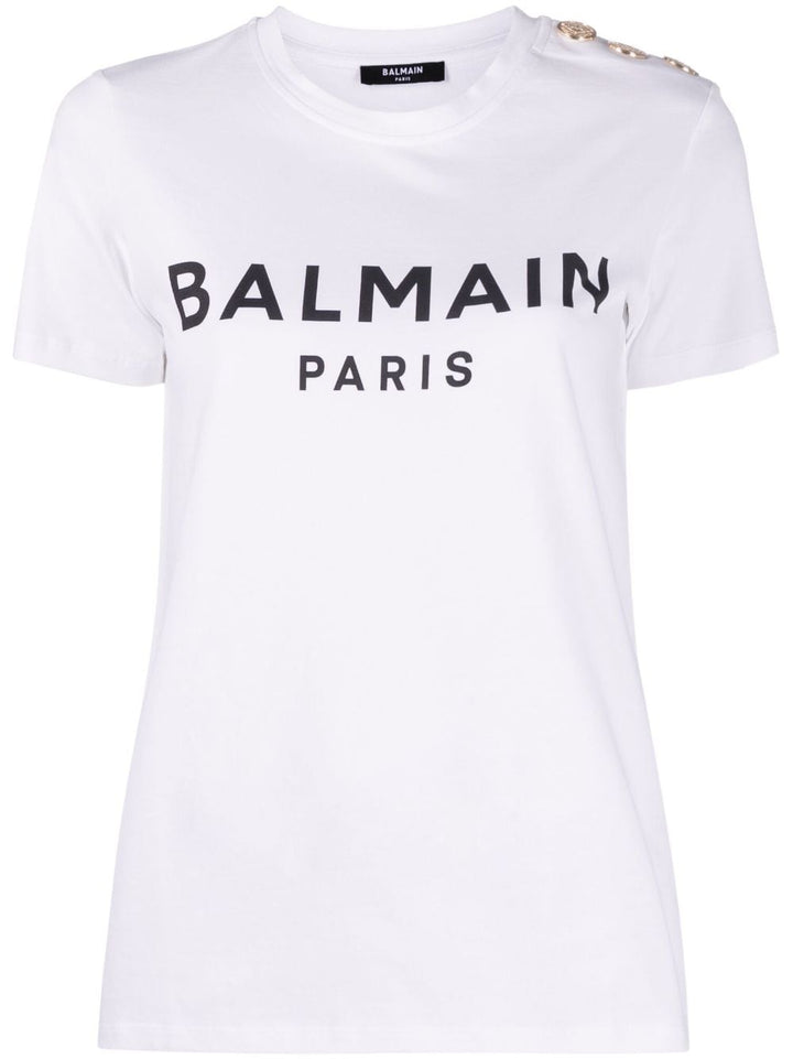 Balmain T Shirts And Polos White