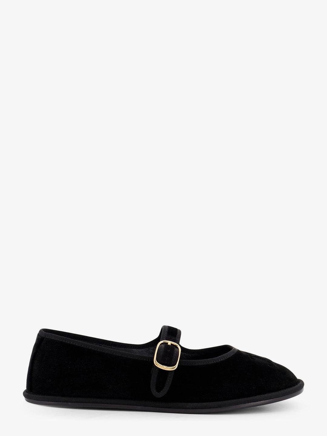 EveTriomphe velvet Mary Jane ballerinas