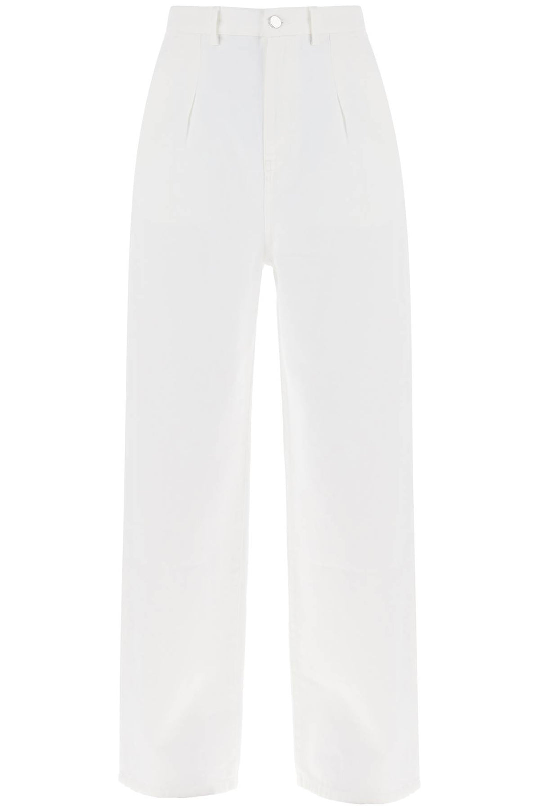 Loulou Studio Attu Oversized Jeans   White