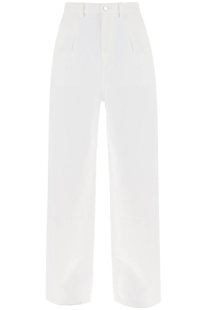 Loulou Studio Attu Oversized Jeans   White