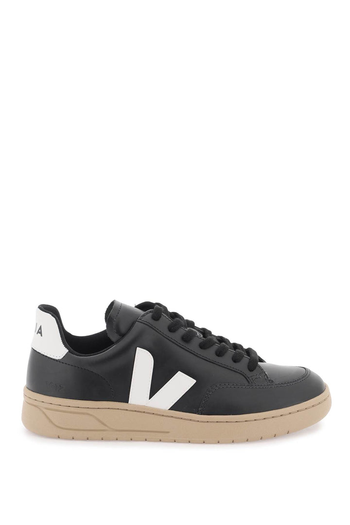 Veja Leather V 12 Sneakers   Black
