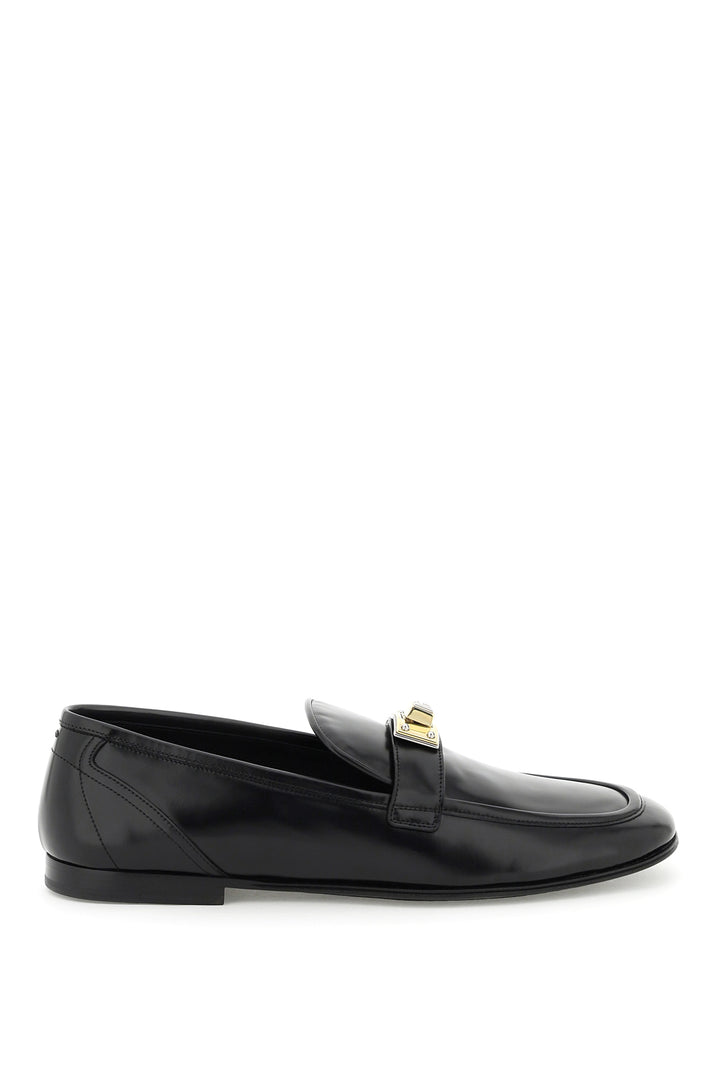 Dolce & Gabbana Leather Loafers   Black