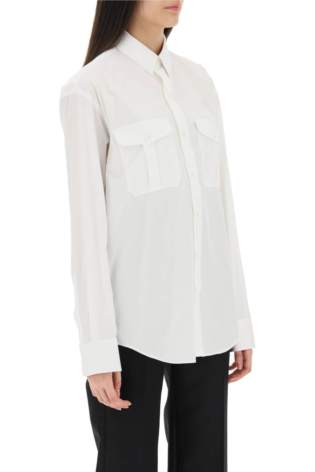 Wardrobe.Nyc Oversized Shirt   Bianco