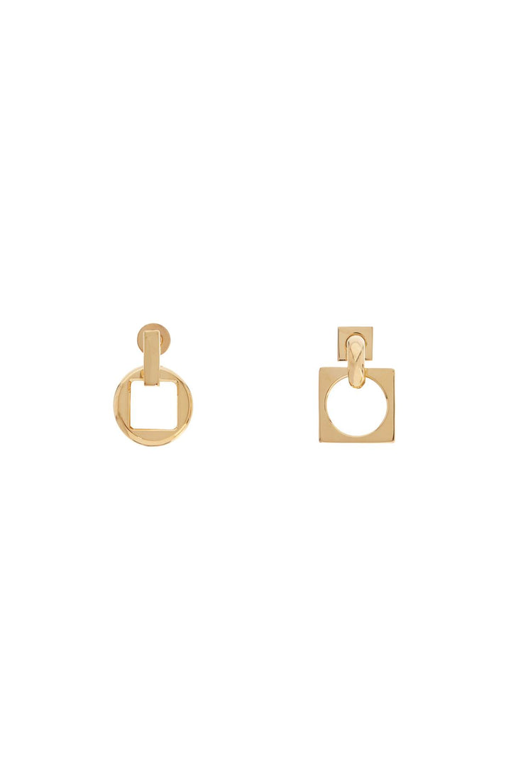 Jacquemus Earrings 'The Square Round D   Gold