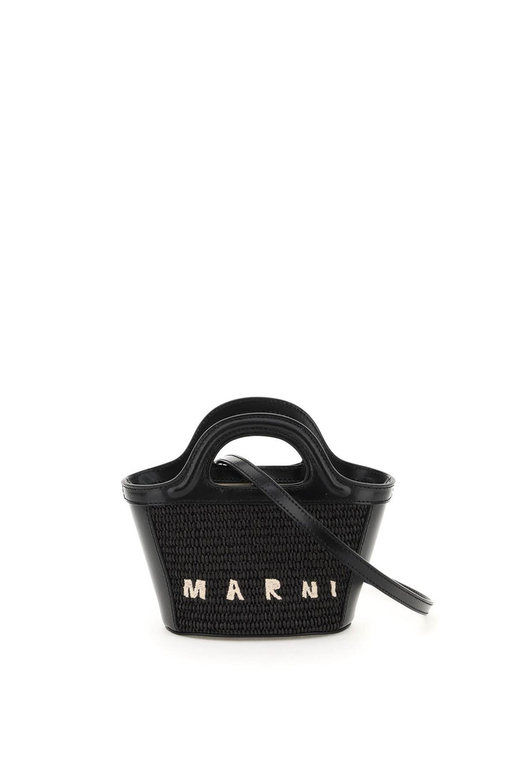 Marni Micro Tropicalia Bucket Bag   Black
