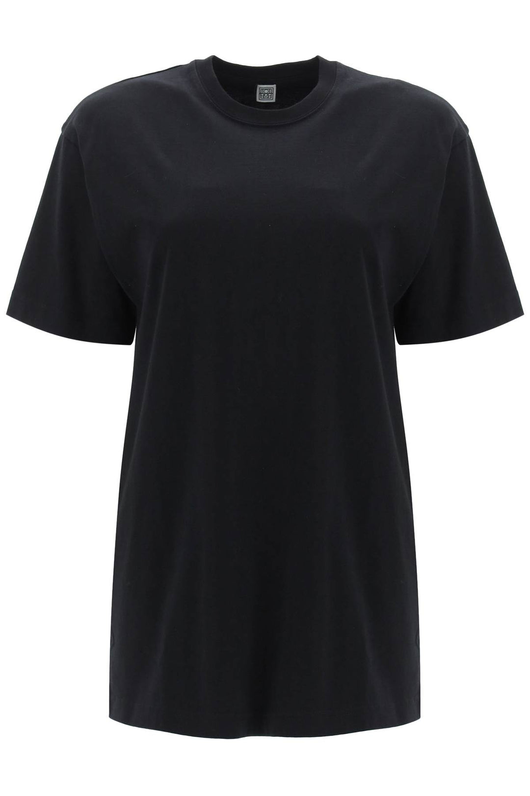 Toteme Relaxed Fit Straight T Shirt   Nero