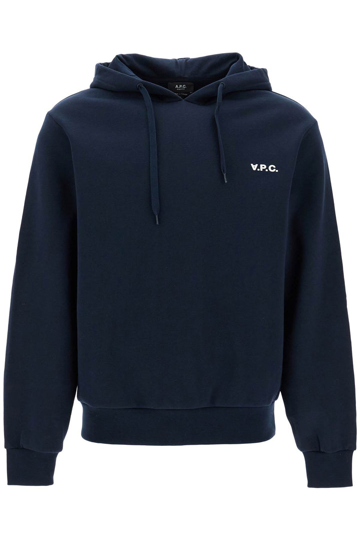 A.P.C. Hooded Sweatshirt With Flocked   Blue