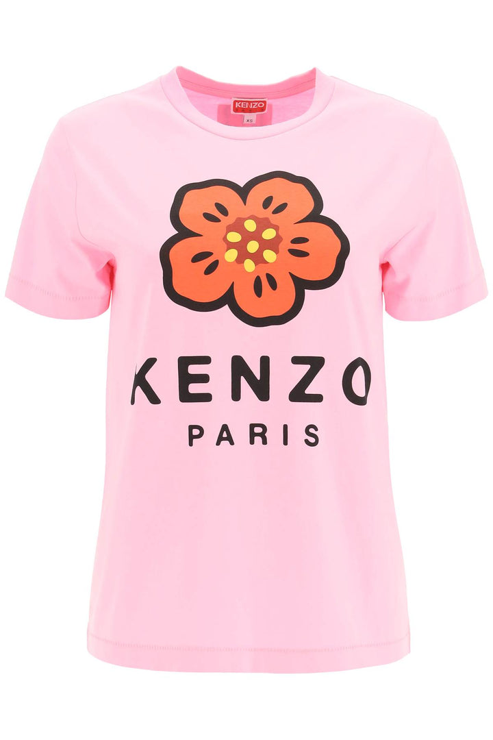 Kenzo Boke Flower Printed T Shirt   Pink