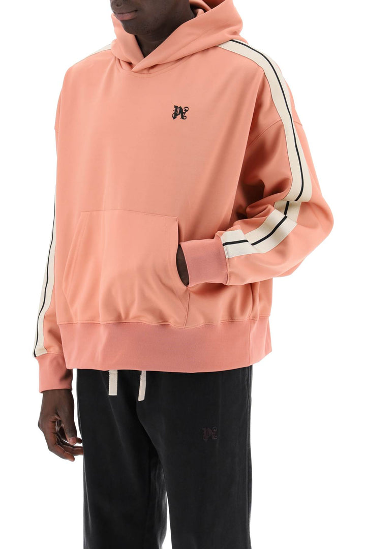 Palm Angels Track Sweatshirt With Contrasting Bands   Pink