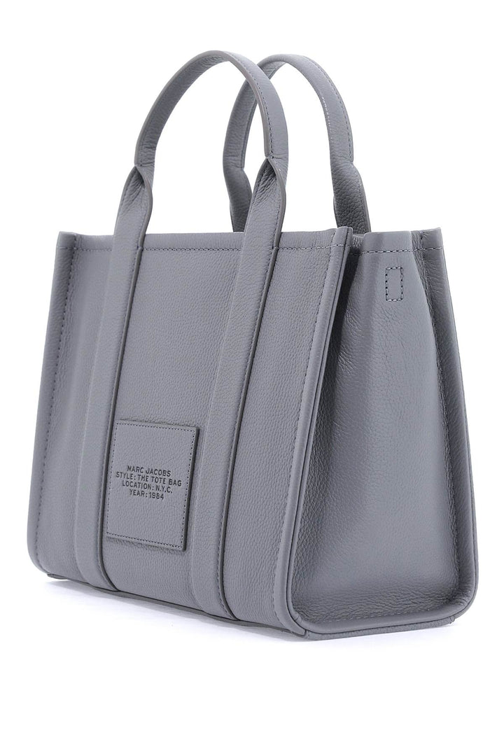 Marc Jacobs The Leather Medium Tote Bag   Grey